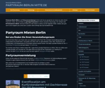 Partyraum-Berlin-Mitte.de(Partyraum Berlin) Screenshot