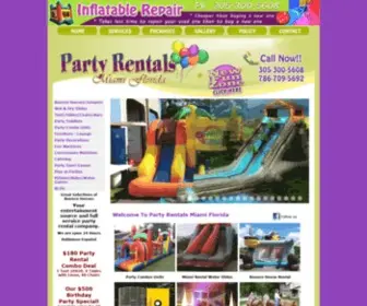 Partyrentalsmiamiflorida.com(Party Rentals Miami Florida) Screenshot