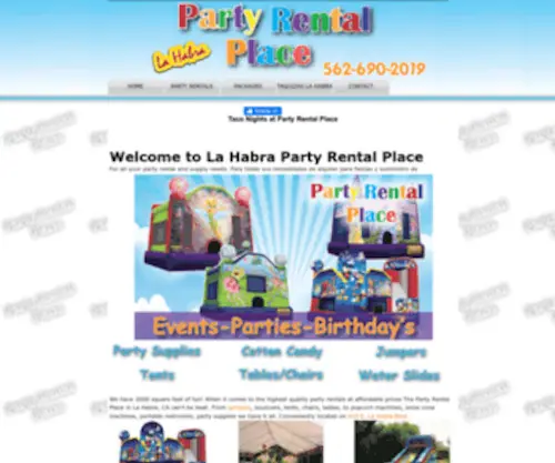 Partyrentalsplace.com(The Party Rental Place) Screenshot