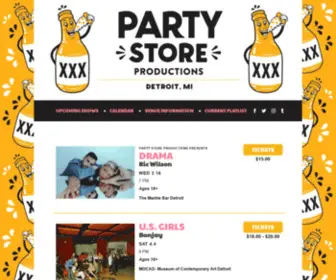 Partystoreproductions.com(Partystoreproductions) Screenshot