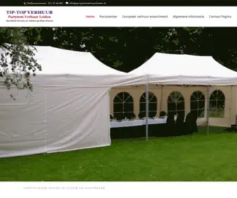 Partytentverhuurleiden.nl(Partytent Verhuur Leiden) Screenshot