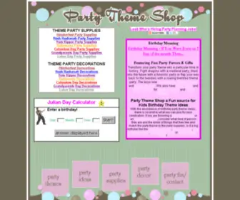 Partythemeshop.com(Party Theme Shop) Screenshot