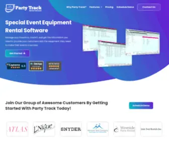 Partytrack.com(Event Equipment Rental Software by Party Track For Event Companies) Screenshot