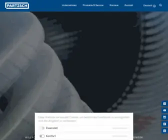 Partzsch.de(Comprehensive range of services for all aspects of the electrical machine) Screenshot