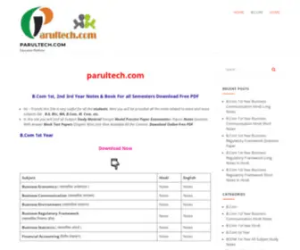 Parultech.com(parultech) Screenshot