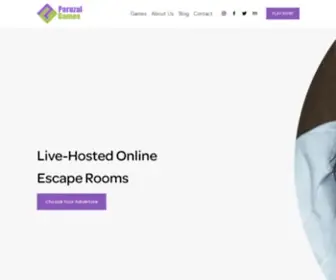 Paruzal.com(Live-Hosted Online Escape Rooms) Screenshot