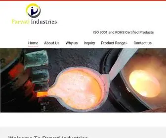 Parvatibrass.com(Parvati Industries) Screenshot