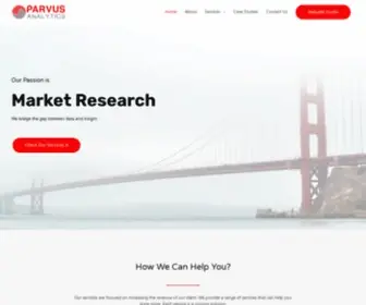 Parvusanalytics.com(Parvus Analytics Pvt. Ltd) Screenshot