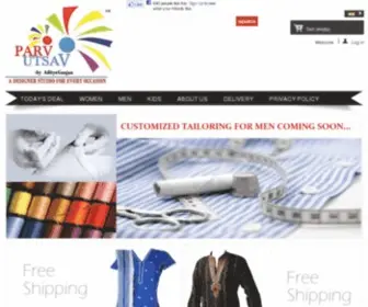 Parvutsav.com(Ethnic Wear) Screenshot