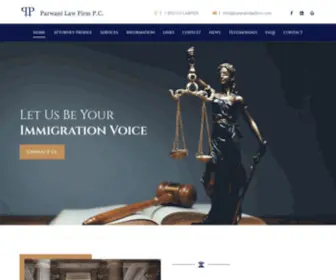 Parwanilawfirm.com(Immigration Attorney) Screenshot