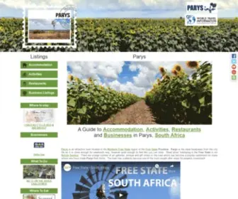 Parys-Information.co.za(Parys Info Directory) Screenshot