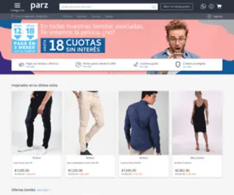 Parz.com(Página de inicio) Screenshot