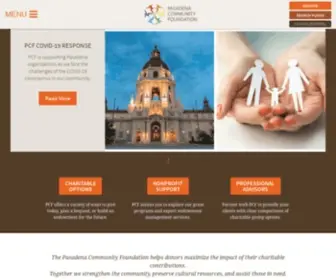 Pasadenacf.org(The Pasadena Community Foundation) Screenshot
