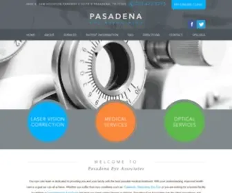 Pasadenaeye.com(Ophthalmology Pasadena TX) Screenshot