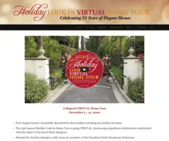 Pasadenaholidaylookin.org(The Pasadena Holiday Look In Home Tour) Screenshot