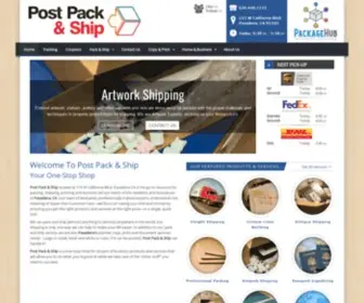 Pasadenapostpackship.com(Packing, Shipping, Mailing) Screenshot