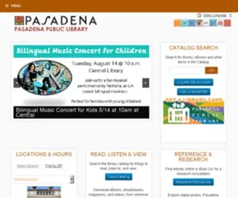 Pasadenapubliclibrary.net(City of Pasadena) Screenshot
