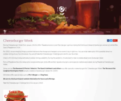 Pasadenarestaurantweek.com(Pasadena Restaurant Week) Screenshot