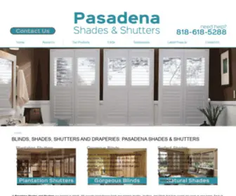 Pasadenashadesandshutters.com(Pasadena Shades & Shutters) Screenshot