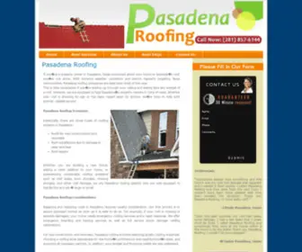 Pasadenatexasroofing.com(Pasadena Roofing Texas) Screenshot