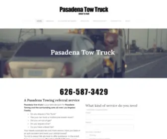 Pasadenatowtruck.com(Pasadena Tow Truck) Screenshot