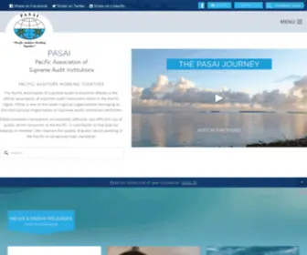 Pasai.org(Pacific Association of Supreme Audit Institutions) Screenshot