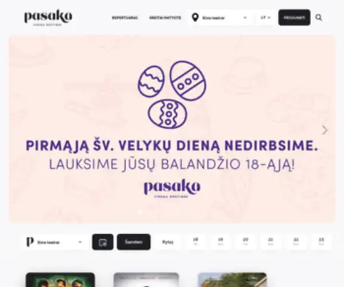 Pasaka.lt(„Pasaka“) Screenshot