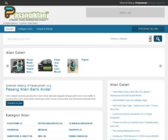 Pasangiklan.org(Tempat Pasang Iklan Gratis Terbaik Nomor 1 di Indonesia) Screenshot