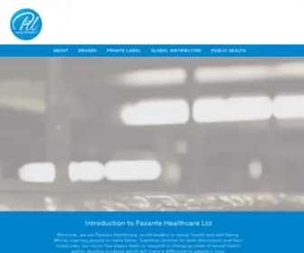 Pasantehealthcare.com(Pasante Healthcare Ltd) Screenshot