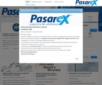 Pasarex.com(Empresa para el envio o recepcion (importacion/exportacion)) Screenshot