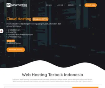 Pasarhosting.com(Web Hosting Terbaik di Indonesia dengan Unlimited Storage) Screenshot