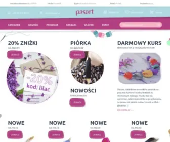 Pasart.pl(Sklep z koralikami i włóczkami) Screenshot