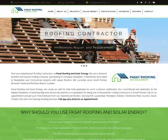 Pasatroofingandsolarenergy.com(Roof Contractor Weston) Screenshot