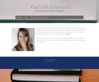 Pascaleswanson.ca(Learning experience designer) Screenshot