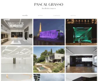 Pascalgrasso.com(Pascal Grasso Architectures) Screenshot