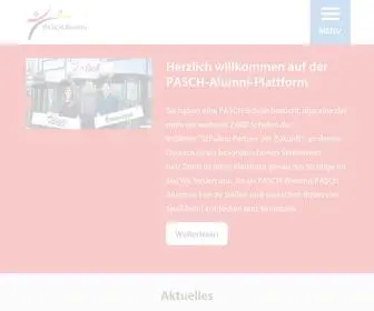 Pasch-Alumni.de(Startseite) Screenshot