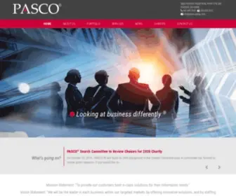 Pasco-Group.com(Diversified holding company located in Hudson) Screenshot