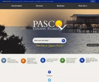 Pascocountyfl.net(Pasco County) Screenshot