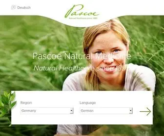 Pascoe.com(Pascoe Natural Healthcare) Screenshot