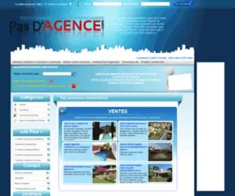 Pasdagence.com(Annonces immobilier entre particulier a particuliers) Screenshot
