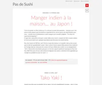 Pasdesushi.com(Pas de Sushi) Screenshot