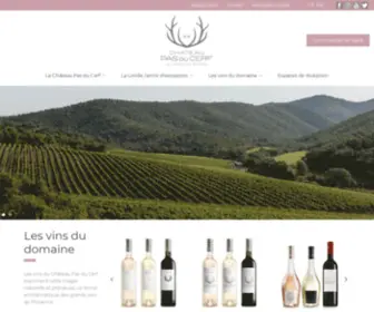 Pasducerf.com(Château Pas du Cerf) Screenshot