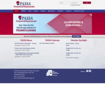 Paselfstorage.org(Pennsylvania Self Storage Association) Screenshot