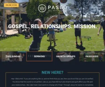 Paseodelrey.org(Paseo Del Rey Church) Screenshot