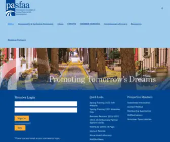 Pasfaa.org(Pennsylvania Association of Student Financial Aid Administrators) Screenshot