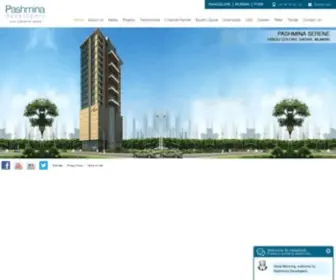 Pashminadevelopers.com(Top Real Estate Developers in Mumbai & Bangalore) Screenshot