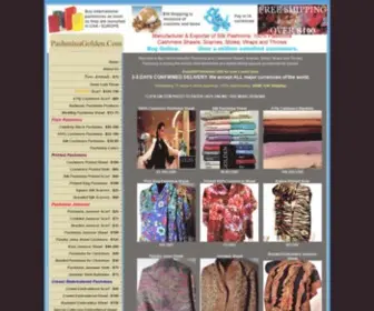 Pashminagolden.com(Pashmina Cashmere Gifts) Screenshot