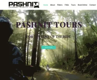 Pashnittours.com(Pashnit Motorcycle Tours in California) Screenshot