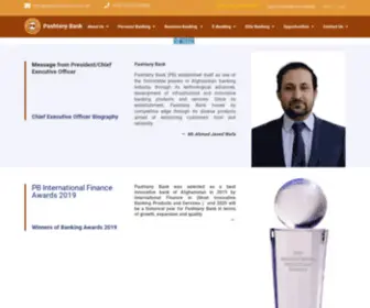Pashtanybank.com.af(Pashtany bank) Screenshot