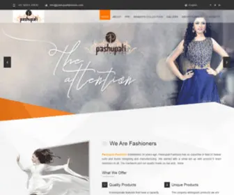 Pashupatifashions.com(Pashupati Fashions) Screenshot